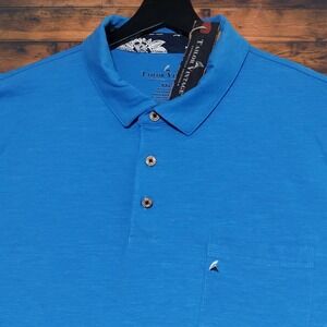 Tailor‎ Vintage Men's XXL Pocket Polo Shirt Brilliant Blue Stretch NWT $68